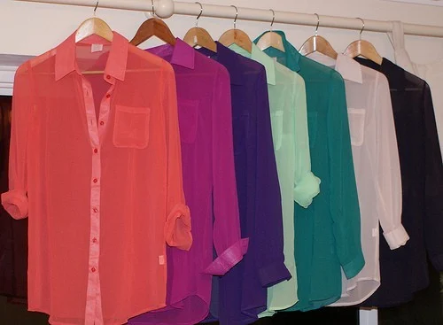 Prozirna bluza u uredu