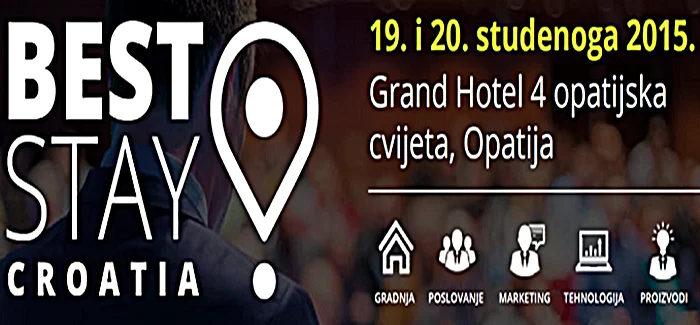 Želite povećati kvalitetu i konkurentnost ponude turističkoga smještaja? Dođite na Best Stay Croatia 2015