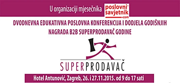 Prijavite se na dvodnevnu poslovnu konferenciju Superprodavač 2015