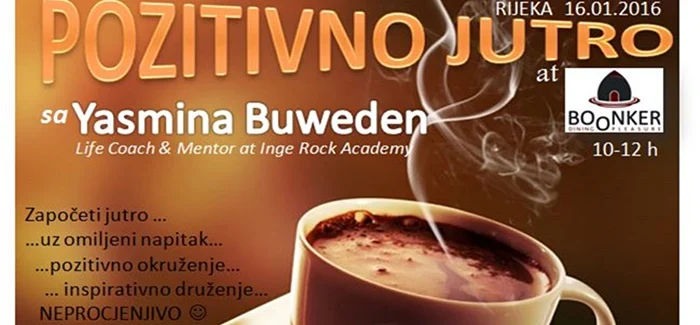 Osjetite prednost života na visokim vibracijama i dođite na Pozitivno jutro Yasmine Buweden