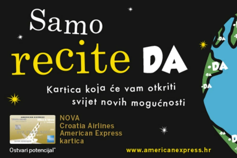 Nova Croatia Airlines American Express® charge kartica na tržištu