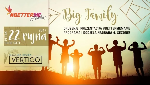 #BetterMe Hrvatska‎ vas poziva na druženje, dodjelu nagrada 4. sezone i prezentaciju!