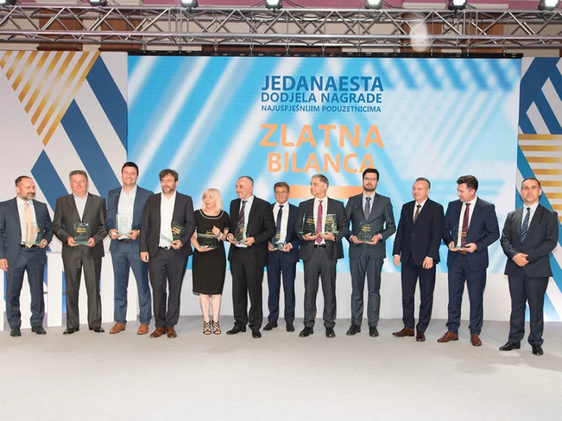 Najuspješnijim poduzetnicima dodijeljene nagrade Zlatna bilanca