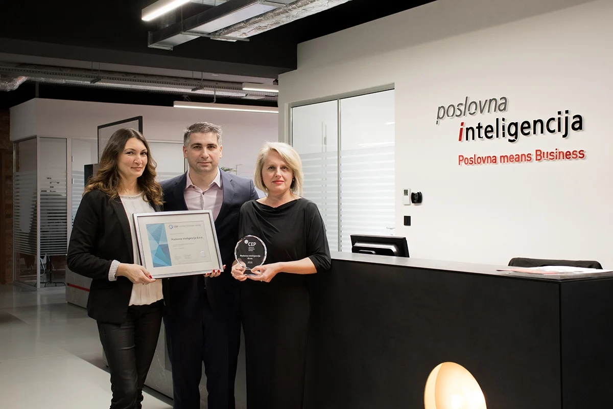 Poslovna inteligencija nagrađena za kvalitetno upravljanje zaposlenicima!