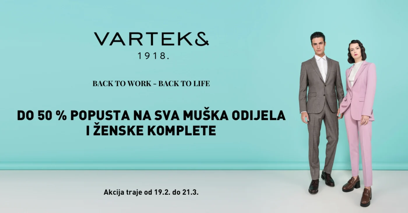 Kreće opasan popust u Varteksu na ženske komplete i muška odijela, čak do 50 posto!