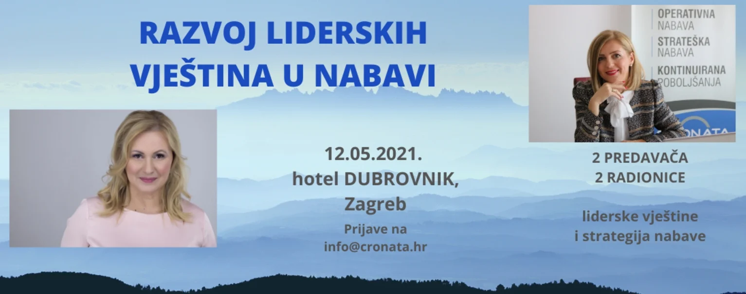 Radionica “Razvoj liderskih vještina u nabavi” za sve koji žele postati izvrsni lideri!