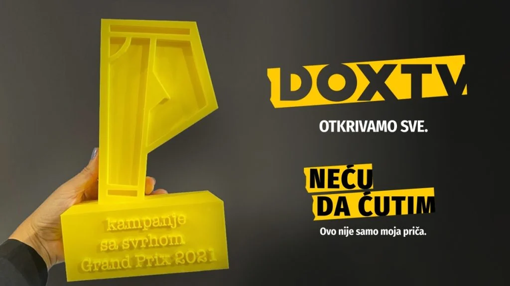 Najbolja društveno odgovorna kampanja u Srbiji za 2021. godinu? „Neću da ćutim“ DOX TV-a!