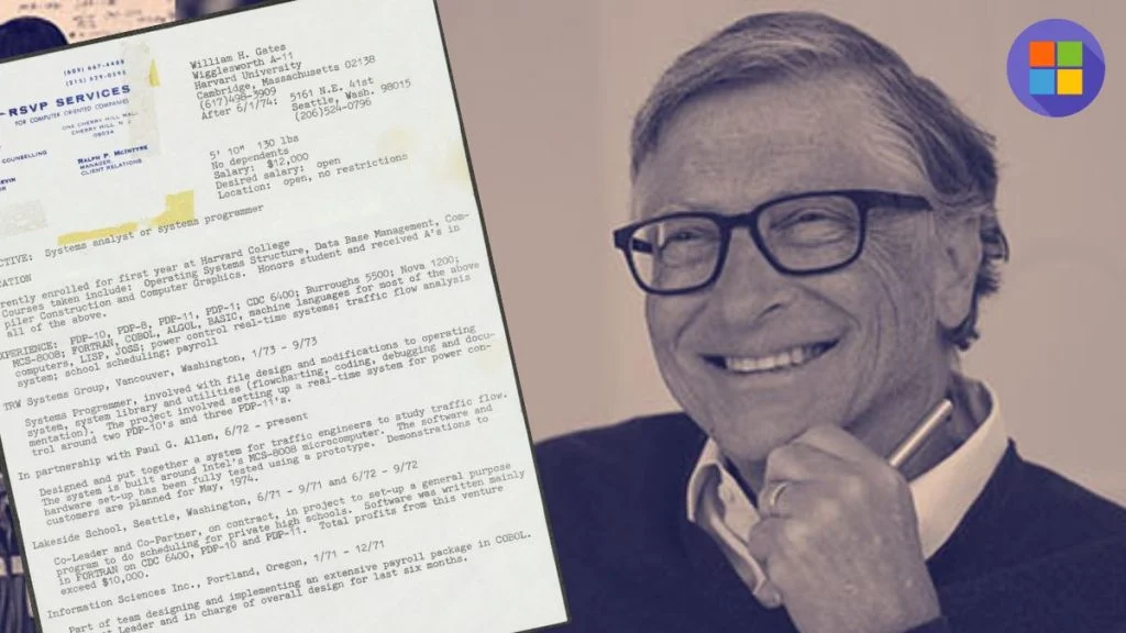 Bill Gates pokazao svoj prvi CV – Koliko grešaka možete naći?