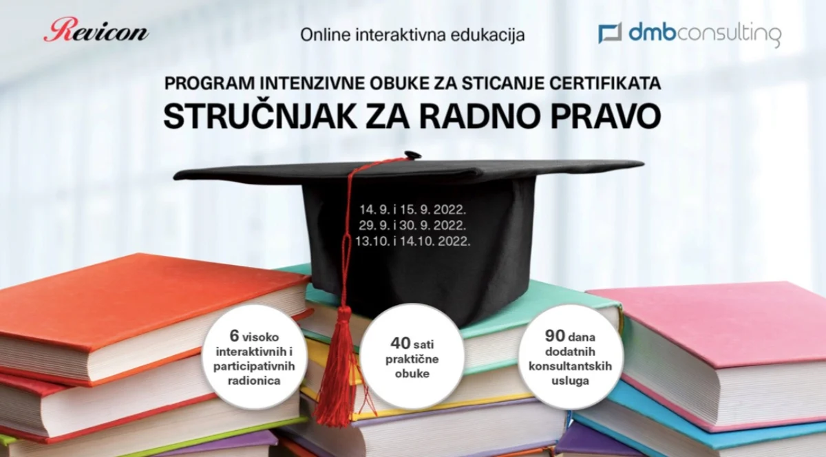 Prijavite se na Školu radnog prava koju organiziraju Revicon i DMB Legal