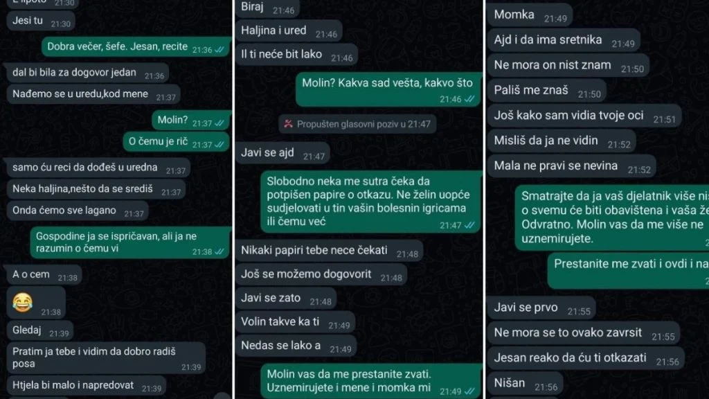 Novi slučaj seksualnog uznemiravanja na radnom mjestu