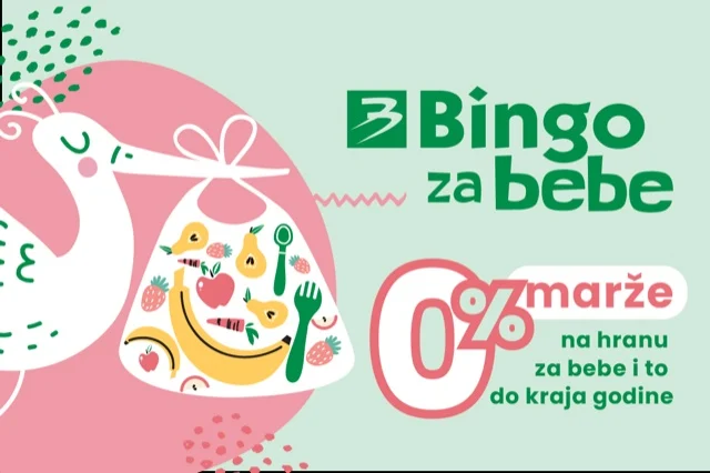 Kompanija Bingo se odriče marže na hranu za bebe do kraja godine!