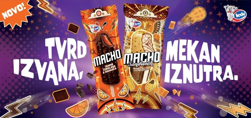 Macho – stigli novi okusi i poruke sladoleda sa stavom