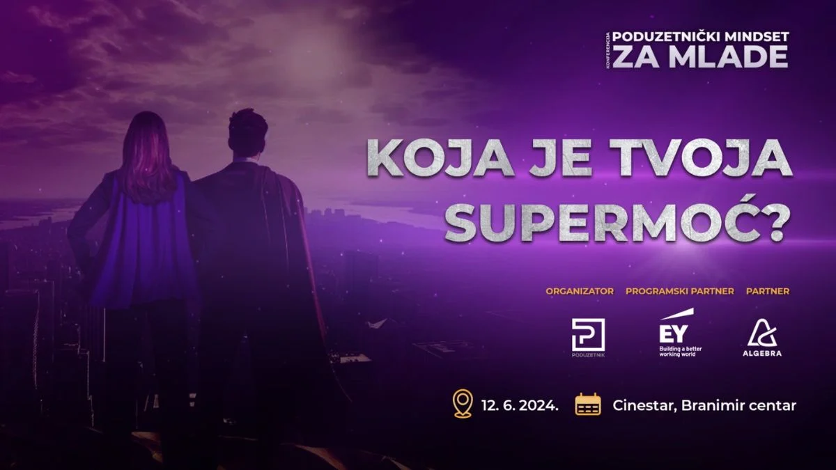 Konferencija Poduzetnički mindset za mlade inspirira, educira i motivira mlade da ne odustaju