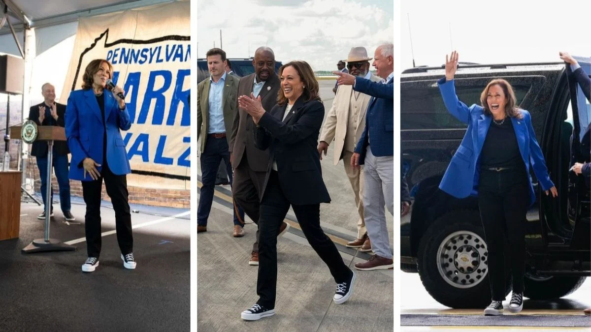 Modni trend kojem nije odoljela niti Kamala Harris. Kako kombinirati tenisice na odijelo?