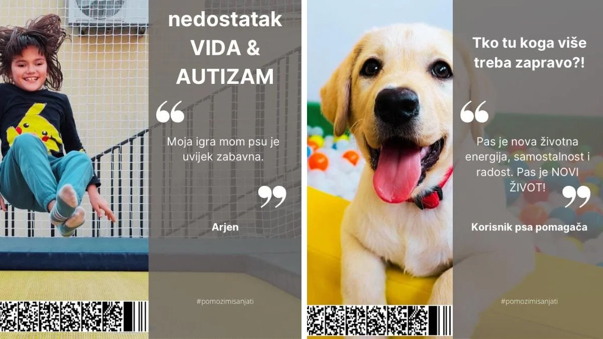 Oni trebaju našu pomoć: Pokrenuta crowdfunding kampanja za školovanje pasa pomagača