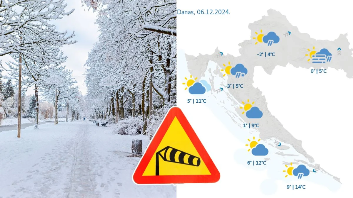 Za vikend nam stiže promjena vremena, a s njom i snijeg – evo gdje će padati