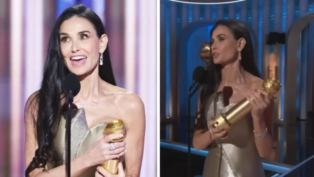 Demi Moore emotivnim govorom rasplakala publiku: Nakon 45 godina osvojila prvi Zlatni globus