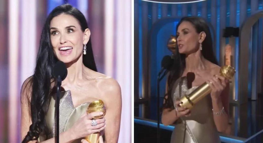 Demi Moore emotivnim govorom rasplakala publiku: Nakon 45 godina osvojila prvi Zlatni globus