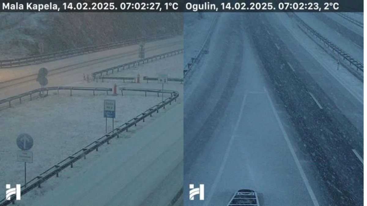 U Hrvatsku stigao obilan snijeg. Hrvatske ceste šalju upozorenje