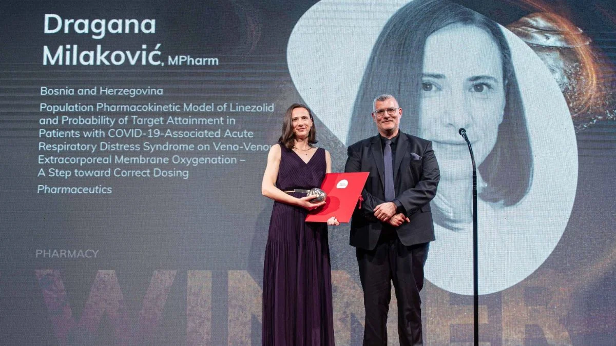 Farmaceutkinja Dragana Milaković među pobjednicima 11. International Medis Awards for Medical Research