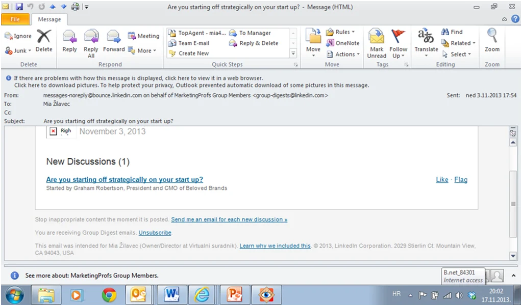 linkedin grupe